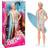 Barbie The Movie Ken Doll Wearing Pastel Pink & Green Striped Beach Matching Set HPJ97