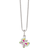Støvring Design Butterfly Children's Necklace - Rhodium-plated silver/Enamel