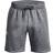 Under Armour Icon Fleece Men's 7.75" Shorts - Pitch Gray Medium Heather/White
