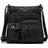 Scarleton Ultra Soft Multi Pocket Crossbody Handbag - Black M