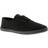 Women's Platino Womens Canvas Pumps Plimsolls Monster Lace Up black