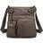 Scarleton Ultra Soft Multi Pocket Crossbody Handbag - Khaki Brown