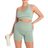 MP Tempo Rib Seamless Asymetric Bra - Sage Green