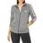 adidas Women's Regular Tricot 3-Stripes Track Jacket - Grey Six Melange