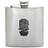 Rugby Antique Badge Chrome Hip Flask Hip Flask