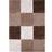 THE RUGS Myshaggy Brown, White 120x120cm