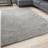 THE RUGS Myshaggy Collection Solid Grey cm