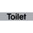 Selvklæbende Skilt "Toilet" 80