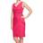 Alex Evenings Short Side Ruched Compression Dress - Fuchsia