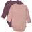 Minymo Langærmet bodysuit 2-pack Misty Rose