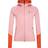 Peak Performance W Rider Mid Zip Hood - Warm Blush/Paprika