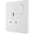 BG Evolve Pearlescent White 13A Single Socket