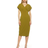 Alexia Admor Naomi V Neck Dress - Chartreuse