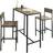 SoBuy Kitchen Breakfast Bordgruppe 45x89cm 3stk