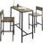 SoBuy Kitchen Breakfast Dining Set 45x89cm 3pcs