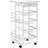 Homcom Rolling Kitchen Cart Trolley Table 37x47cm