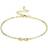 Gold Plated Infinity Anklet Created with Zircondia Crystals