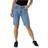 Only Emily Hw Long Shorts Raw Bb Mas0051 Blue