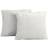 Sienna Ribbed Soft Fleece Cushion Cover Silver