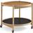 Brdr. Krüger Bølling Model 60 60 cm Olieret Eg Cognac Og Sort Bakkebord 60cm
