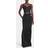 Dolce & Gabbana Sort Maxi Nederdel med Unikt Nummer Patch Sort