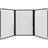 Securit Crystal Triple Menuholder A4 3 Stk