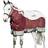Horseware Rambo Summer Series Turnout Rug - Grey/Burgundy