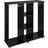 Homcom Mobile Double Open Black Wardrobe 120x128cm