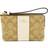 Coach Corner Zip Wristlet In Signature Canvas - Gold/Light Khaki Chalk