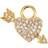 Emilia Katrine Charm - Gold/Transparent