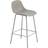 Muuto Fiber Tube Base with Backrest Bar Stool 65cm