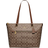 Coach Gallery Tote In Signature Canvas - Gold/Khaki Saddle