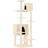 vidaXL Cat Tree with Scratching Posts Cream Cream