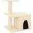 vidaXL Cat Tree with Scratching Posts Cream