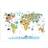 Postery Animal World Map - White