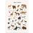 Postery Animal Alphabet Brown