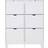 GFW Narrow White Shoe Rack 102x126.5cm