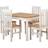 SECONIQUE Ludlow White/Oak Effect Dining Set 80x110cm 5pcs
