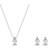 Swarovski Stilla Attract Set - Silver/Transparent