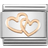 Nomination Composable Classic Link Hearts Intertwined Charm - Silver/Rose Gold