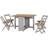 SECONIQUE Santos Butterfly Dining Set 92x115cm 5pcs