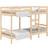 vidaXL Solid Wood Pine Våningssäng 85.5x205.5cm