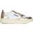 Autry Medalist Low Bicolor W - White/Platinum Metallic