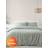 Catherine Lansfield Reversible Stripe Duvet Cover Green (200x200cm)