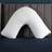 Slumberdown V Shaped Medium Support Back Sleeper Ergonomic Pillow