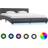 vidaXL Bed Frame with LED 69.5cm Sengeramme 180x200cm