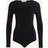 Falke Dam Body Fine Cotton - Svart