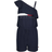 Tommy Hilfiger Girl's One-Shoulder Flag Stripe Logo Romper - Navy Blazer