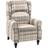 Homcom Wingback Khaki Armchair 102cm