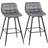 Homcom Set of 2 Dining Chairs Bar Stool 88cm 2pcs